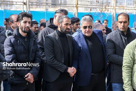 گزارش تصویری | مراسم تشییع محسن صنوبری، پیشکسوت اخلاق‌مدار و خوش‌نام فوتبال خراسان