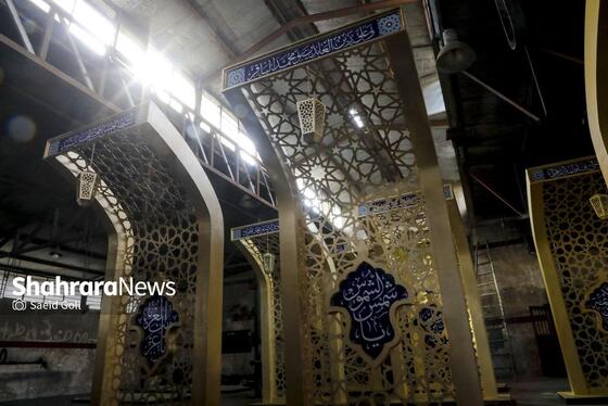 گزارش تصویری | بازدید شهردار و اعضای شورای اسلامی شهر از کارگاه‌های ساخت المان سازمان فرهنگی شهرداری مشهد