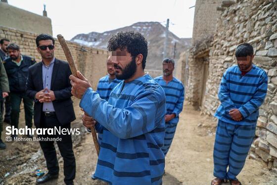 گزارش تصویری | بازسازی صحنه جنایت در روستای جغری