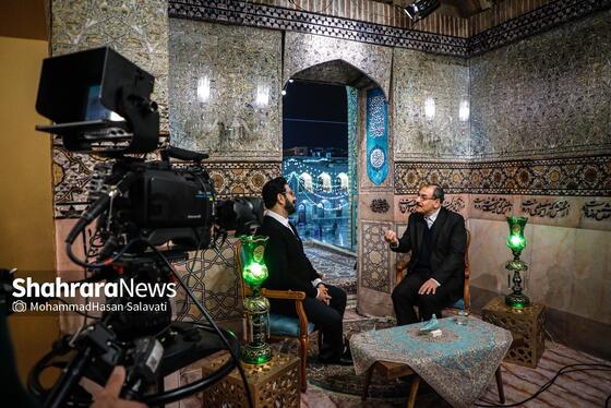 گزارش تصویری | پشت صحنه ویژه برنامه های سحر ماه رمضان تلویزیون در حرم مطهر رضوی