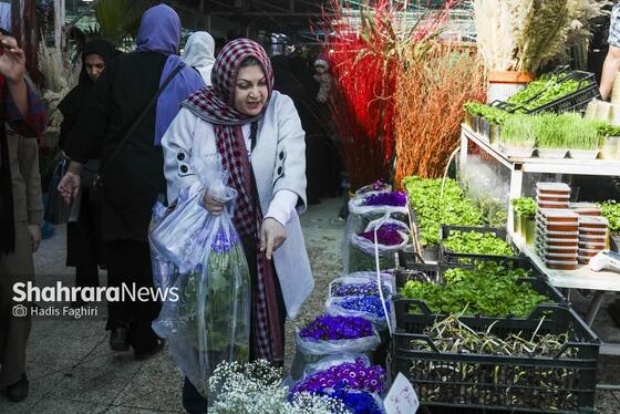 گزارش تصویری | حال و هوای بازار گل و گیاه مشهد در آستانه عید نوروز