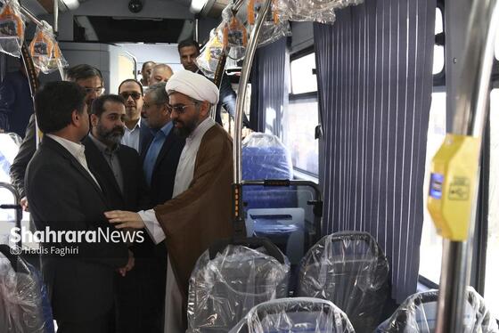 گزارش تصویری | آیین رونمایی از ۱۸ دستگاه اتوبوس جدید
