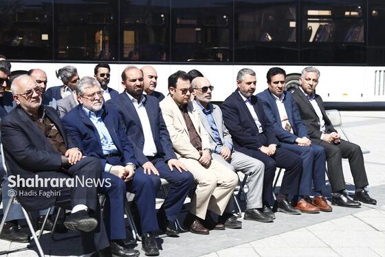 گزارش تصویری | آیین رونمایی از ۱۸ دستگاه اتوبوس جدید