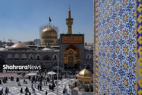 گزارش تصویری | شست‌وشو و غبارروبی گنبد مطهر حرم امام رضا (علیه‌السلام)