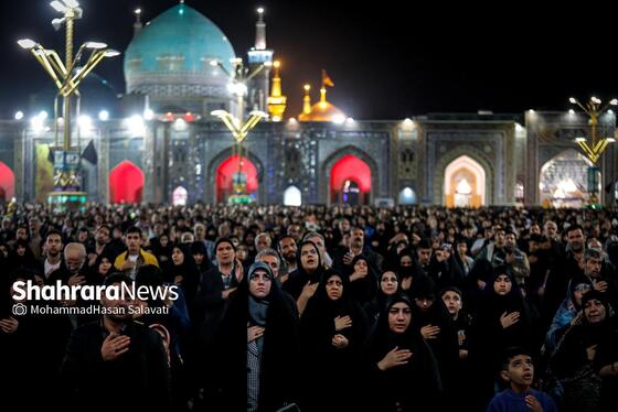 گزارش تصویری | مراسم احیای اولین شب قدر در حرم مطهر امام رضا (ع)