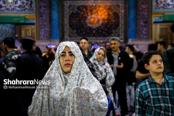 گزارش تصویری | مراسم احیای اولین شب قدر در حرم مطهر امام رضا (ع)