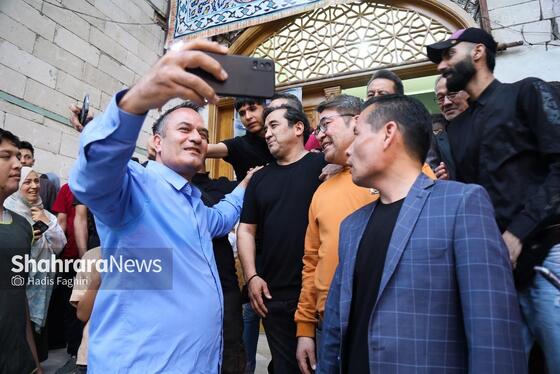 گزارش تصویری | بازدید خداداد عزیزی و عضو شورای اسلامی شهر از حسینیه خاوری های مشهد