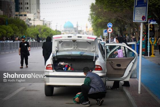 گزارش تصویری | زائران نوروزی در خیابان امام‌رضا(ع) مشهد