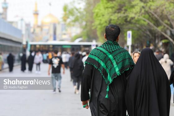 گزارش تصویری | زائران نوروزی در خیابان امام‌رضا(ع) مشهد