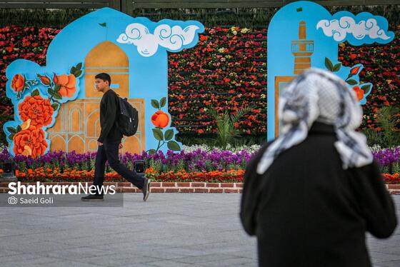 گزارش تصویری | المان‌های نوروزی ۱۴۰۴ در مشهد