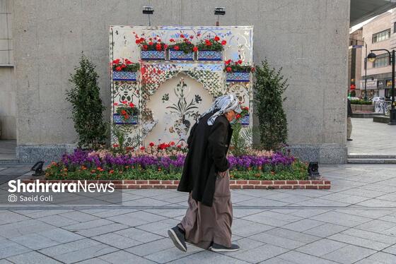 گزارش تصویری | المان‌های نوروزی ۱۴۰۴ در مشهد