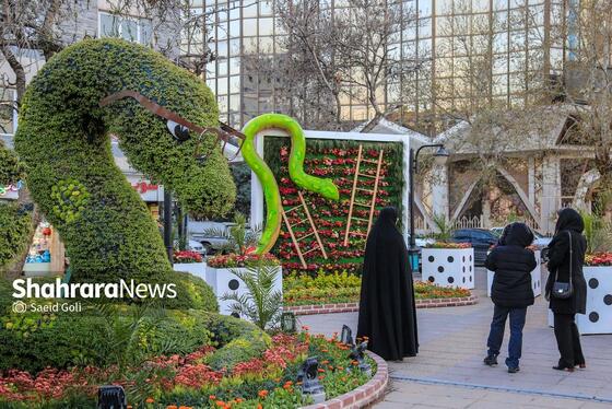 گزارش تصویری | المان‌های نوروزی ۱۴۰۴ در مشهد