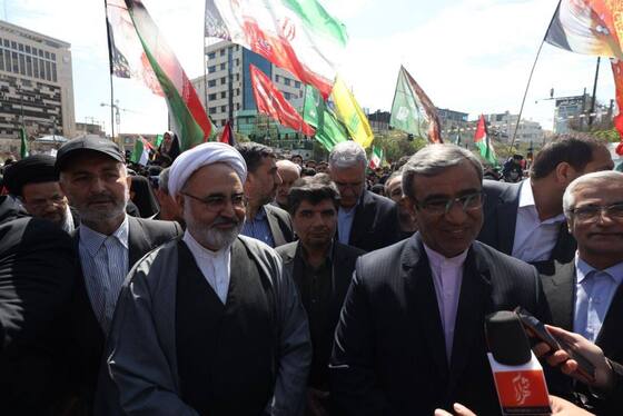 لحظه به لحظه با راهپیمایی روز جهانی قدس ۱۴۰۴ در مشهد + فیلم