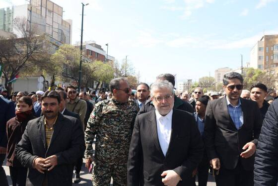 لحظه به لحظه با راهپیمایی روز جهانی قدس ۱۴۰۴ در مشهد + فیلم