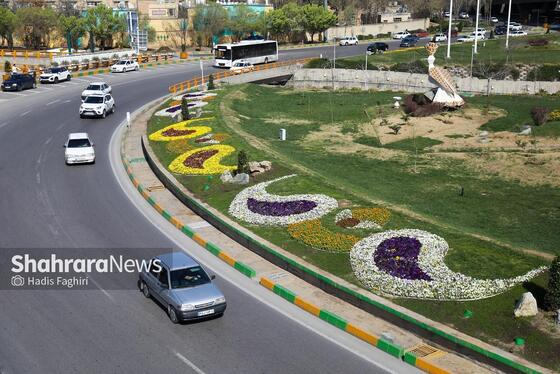 گزارش تصویری | المان های گل در نوروز ۱۴۰۴ مشهد