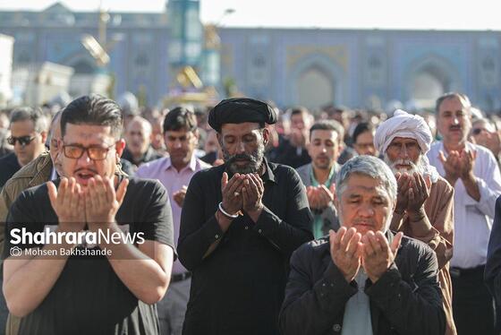 گزارش تصویری | نماز عید فطر در حرم امام‌رضا(ع)