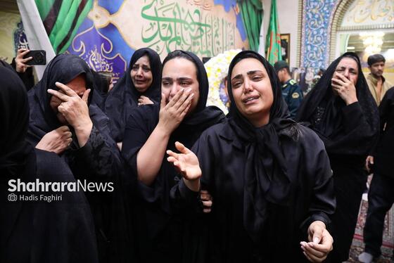 گزارش تصویری |مراسم تشییع پیکر دو مامور پلیس انفجار کلانتری در مشهد