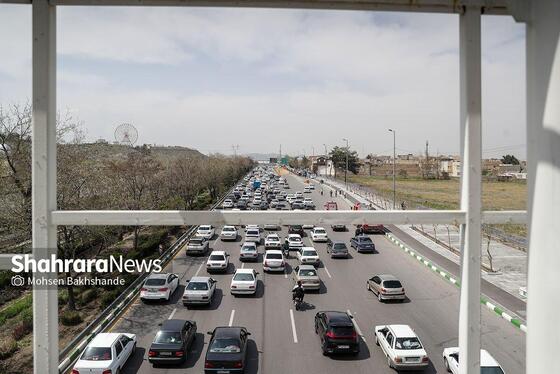 گزارش تصویری | ترافیک پرحجم خروجی‌های مشهد در روز طبیعت (۱۳ فروردین ۱۴۰۴)