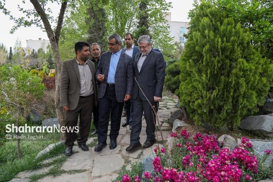 گزارش تصویری | بازدید استاندار خراسان رضوی و شهردار مشهد از پارک گل های مشهد