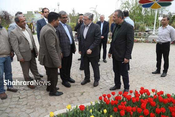 گزارش تصویری | بازدید استاندار خراسان رضوی و شهردار مشهد از پارک گل های مشهد