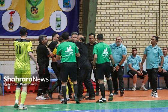 لیگ دسته اول فوتسال | مسابقه جنگی مشهد و رعد پدافند هوایی اصفهان