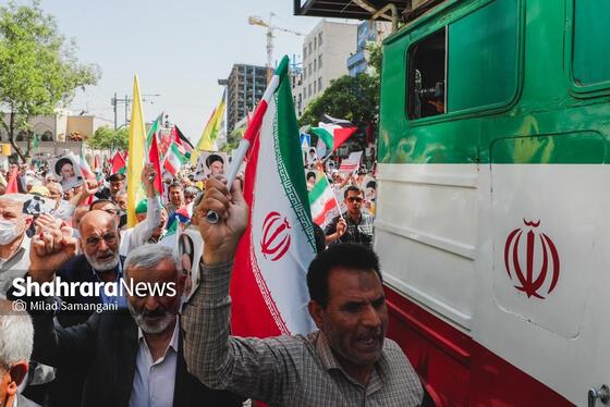 گزارش تصویری | راهپیمایی ضد صهیونیستی مردم مشهد
