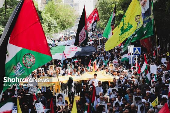 گزارش تصویری | راهپیمایی ضد صهیونیستی مردم مشهد