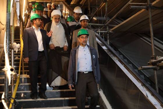 عضو شورای اسلامی شهر مشهد: ایستگاه مترو میدان شهدا بزرگ‌ترین ایستگاه خاورمیانه است + عکس