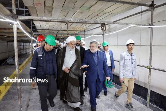 گزارش تصویری | بازدید اعضای حوزه علمیه خراسان از فاز یک خط سه قطارشهری مشهد