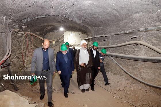 گزارش تصویری | بازدید اعضای حوزه علمیه خراسان از فاز یک خط سه قطارشهری مشهد