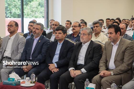 گزارش تصویری | آیین بهره برداری از فاز یک ساختمان فرماندهی و ستاد سازمان آتش‌نشانی مشهد