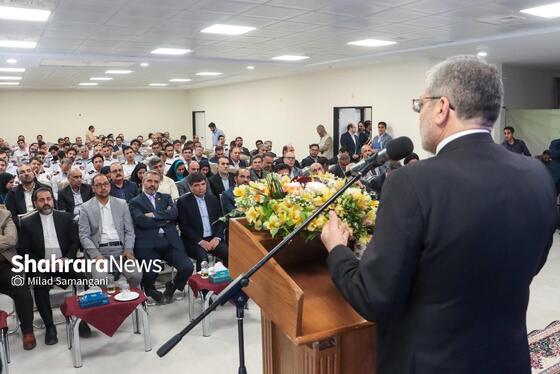 گزارش تصویری | آیین بهره برداری از فاز یک ساختمان فرماندهی و ستاد سازمان آتش‌نشانی مشهد