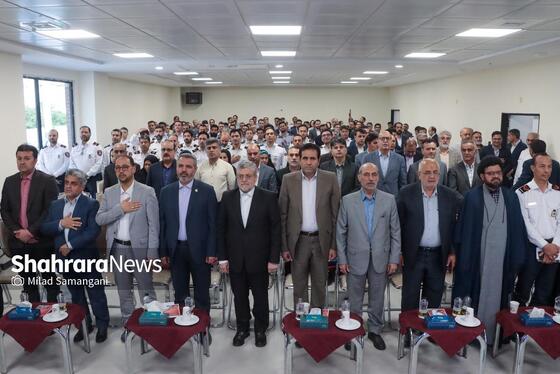 گزارش تصویری | آیین بهره برداری از فاز یک ساختمان فرماندهی و ستاد سازمان آتش‌نشانی مشهد