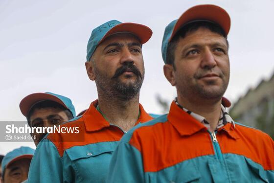 گزارش تصویری | آیین اذن خدمت با حضور نیرو‌های خدمات شهری مشهد (۱۰ اردیبهشت ۱۴۰۴)