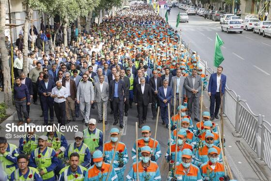 گزارش تصویری | آیین اذن خدمت با حضور نیرو‌های خدمات شهری مشهد (۱۰ اردیبهشت ۱۴۰۴)