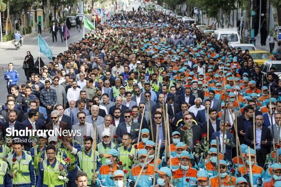 گزارش تصویری | آیین اذن خدمت با حضور نیرو‌های خدمات شهری مشهد (۱۰ اردیبهشت ۱۴۰۴)