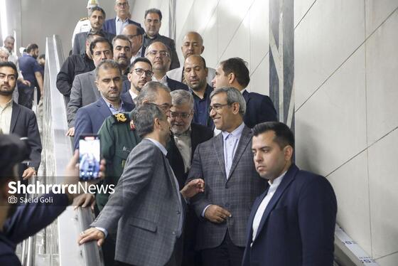 گزارش تصویری | آیین بهره‌برداری از ایستگاه پایانی خط دو مترو (شهید فکوری) مشهد (۱۳ اردیبهشت ۱۴۰۴)