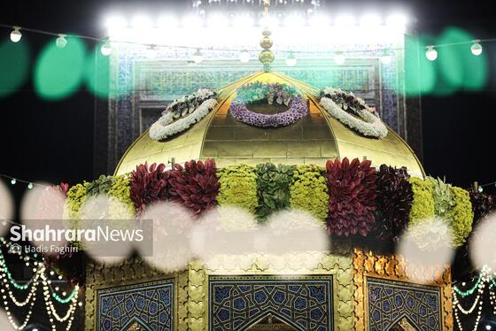 گزارش تصویری | چراغانی حرم مطهر رضوی