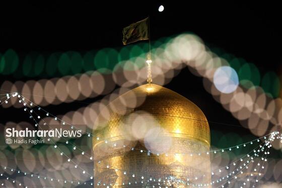 گزارش تصویری | چراغانی حرم مطهر رضوی