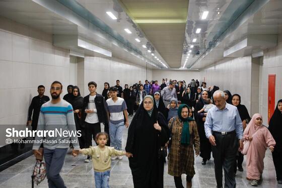 گزارش تصویری | آغاز مسافرگیری فاز یک خط۳ مترو مشهد