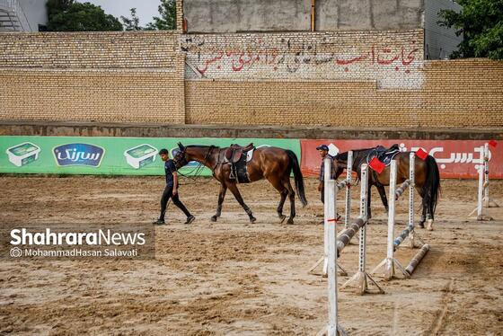 گزارش تصویری | مسابقات پرش با اسب استان خراسان رضوی