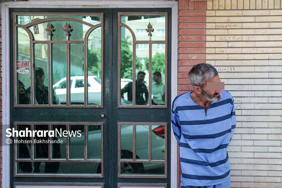 گزارش تصویری | بازسازی صحنه قتل در خیابان شهید کریمی مشهد