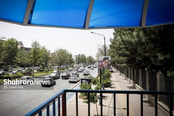 گزارش تصویری | فضاسازی شهری به مناسبت اولین سالگرد شهدای خدمت در مشهد