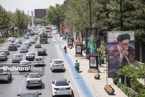 گزارش تصویری | فضاسازی شهری به مناسبت اولین سالگرد شهدای خدمت در مشهد