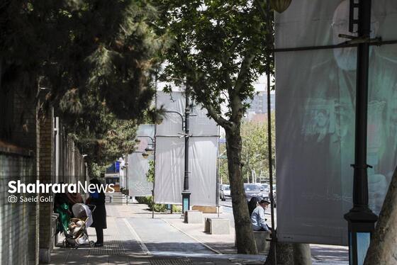 گزارش تصویری | فضاسازی شهری به مناسبت اولین سالگرد شهدای خدمت در مشهد