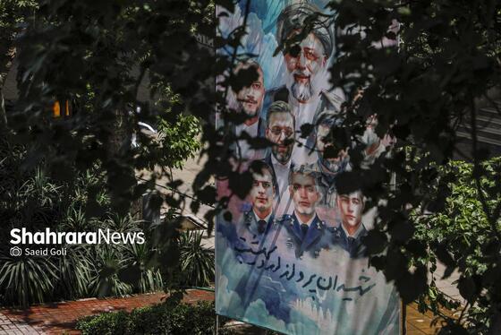 گزارش تصویری | فضاسازی شهری به مناسبت اولین سالگرد شهدای خدمت در مشهد