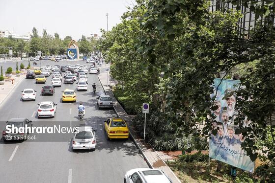 گزارش تصویری | فضاسازی شهری به مناسبت اولین سالگرد شهدای خدمت در مشهد