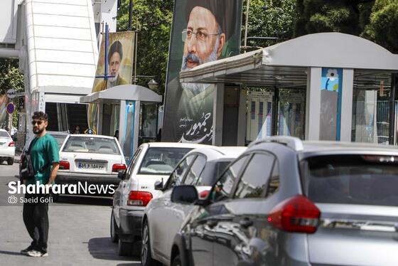 گزارش تصویری | فضاسازی شهری به مناسبت اولین سالگرد شهدای خدمت در مشهد
