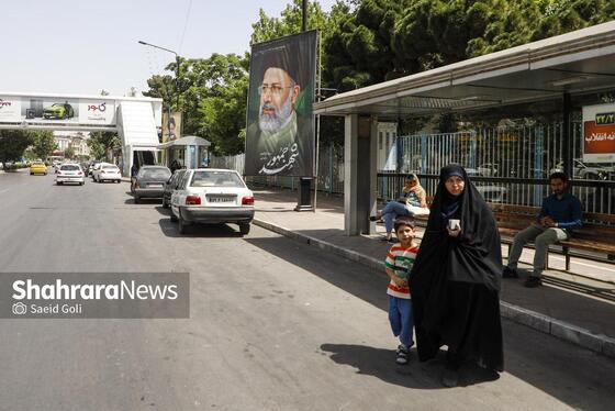 گزارش تصویری | فضاسازی شهری به مناسبت اولین سالگرد شهدای خدمت در مشهد