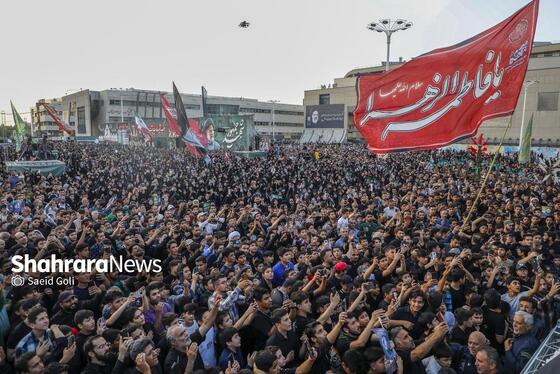 گزارش تصویری | مراسم بزرگداشت شهدای خدمت در میدان شهدای مشهد
